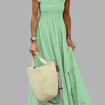 Breezeluxe Plaid Sundress