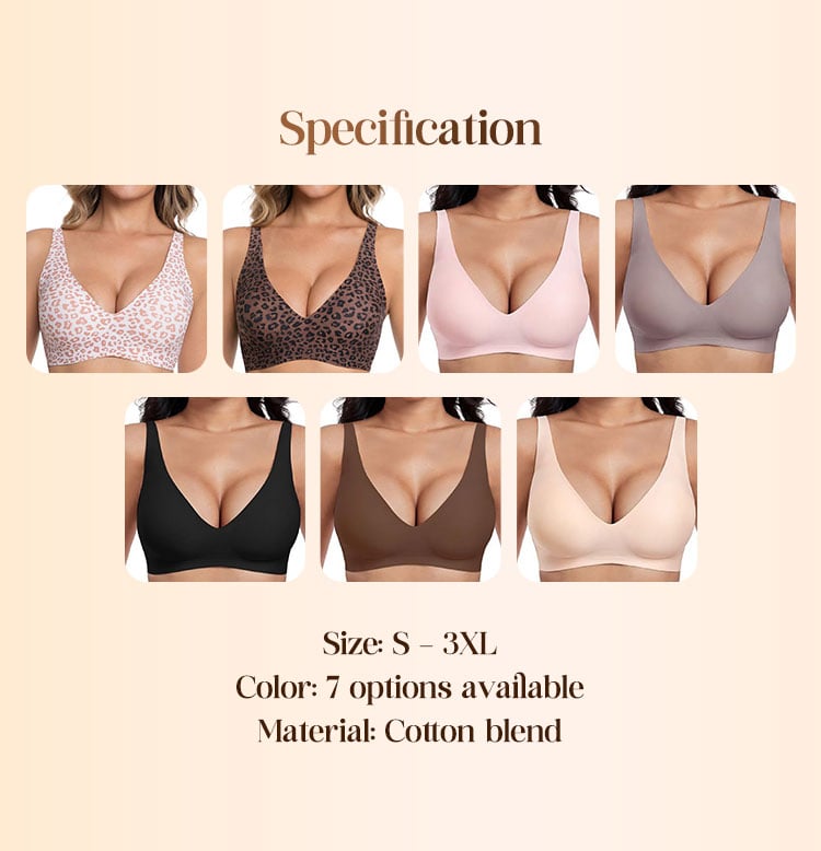💖LAST DAY Limited Sale💕Womens Comfortable Push Up Wireless Bras