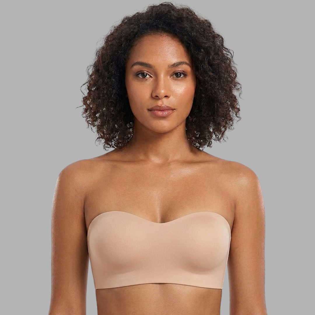 Seamless Strapless Push-Up Bandeau Bra