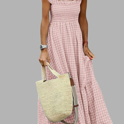 Breezeluxe Plaid Sundress