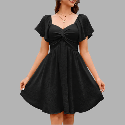Sweetheart Tie-Back Mini Dress