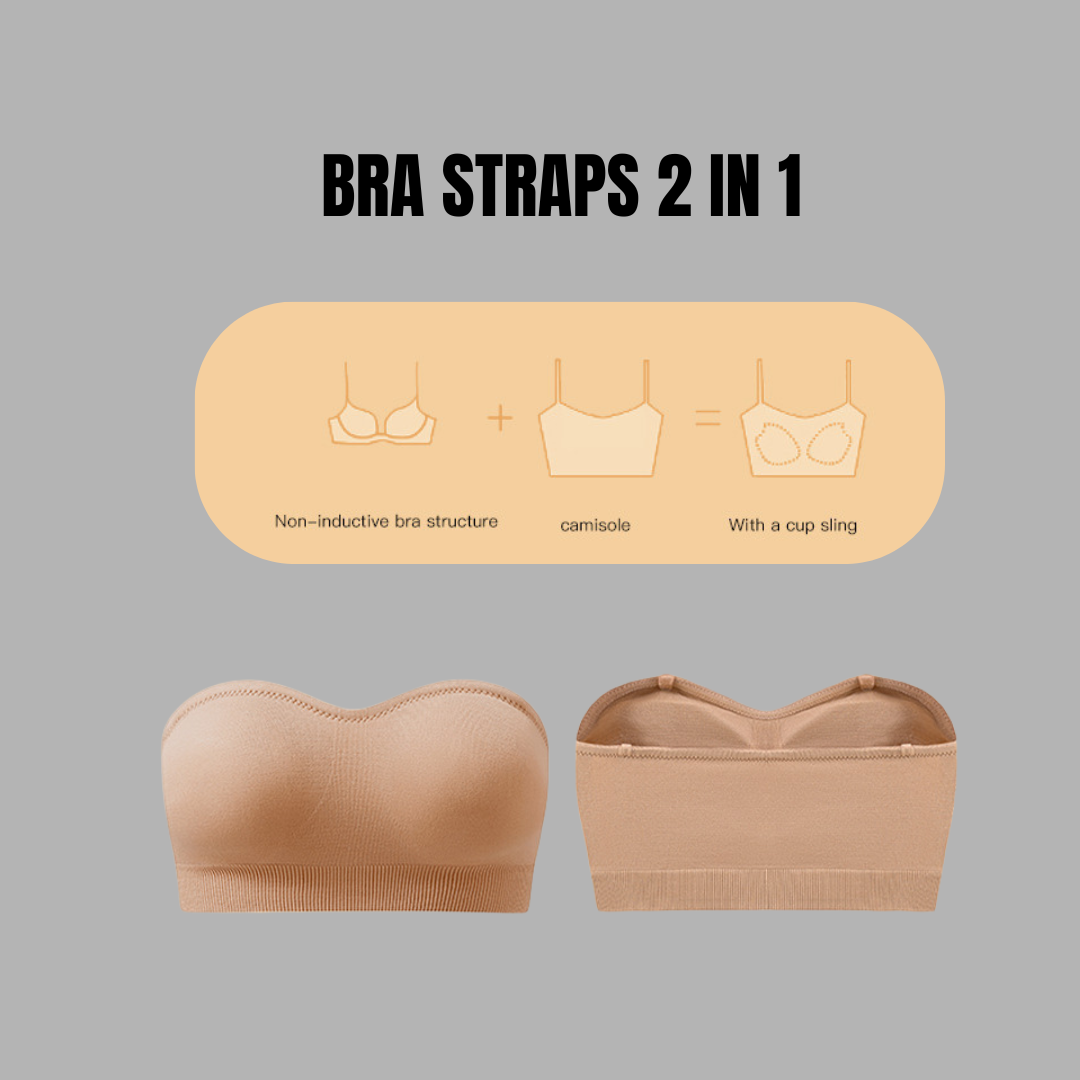 Seamless Strapless Push-Up Bandeau Bra