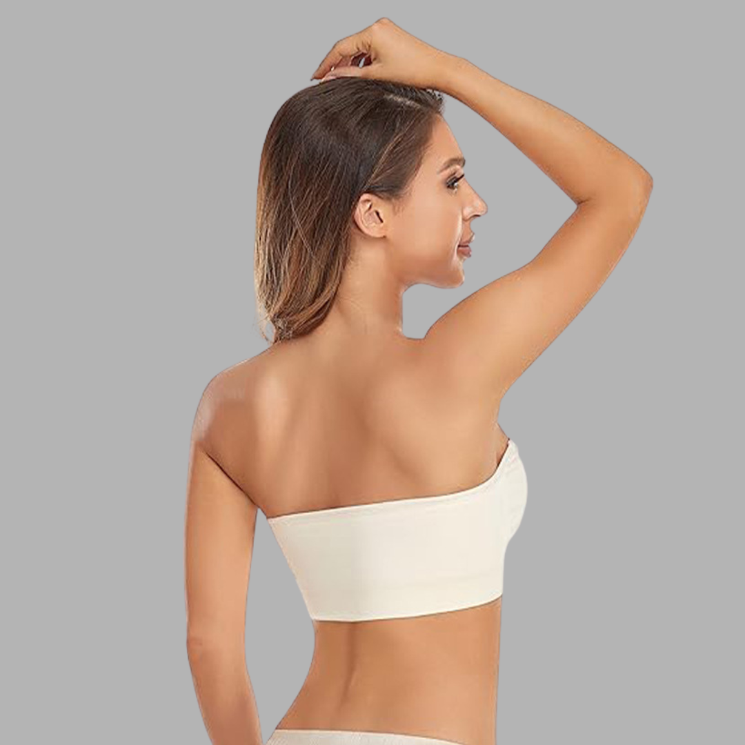 Seamless Strapless Push-Up Bandeau Bra