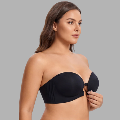 Convertible Front-Closure Push-Up Bra