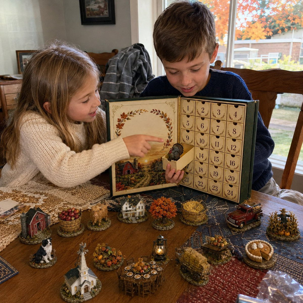⏳ Last Day 49% OFF – 🍂 Harvest Blessings Advent Calendar 2026 | 24 Unique Autumn Farm & Thanksgiving Collectibles in a Book-Style Countdown Box 🦃