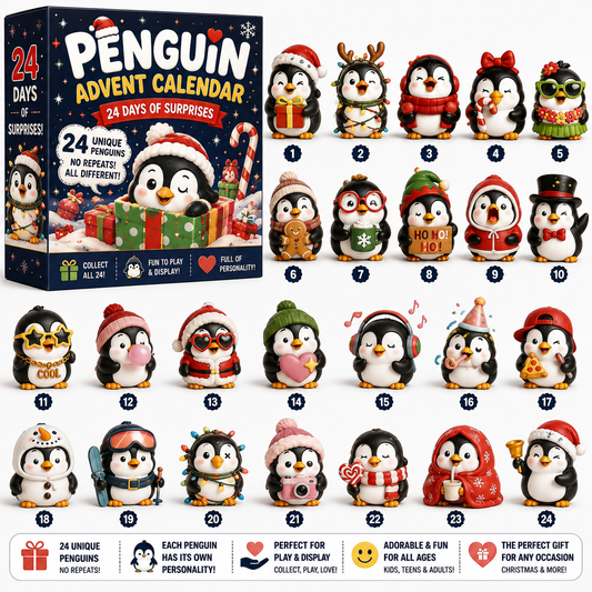 🐧 24 Days of Penguin Surprises Advent Calendar – 3 Fun Editions