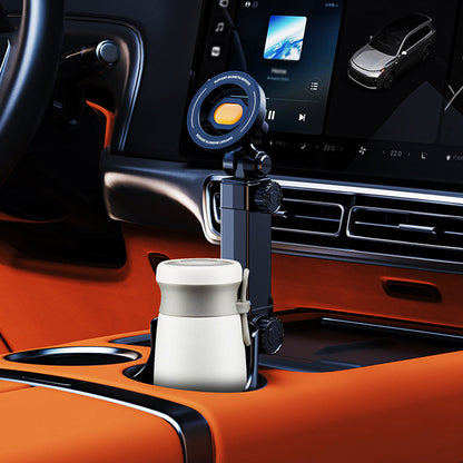 🔥FLASH SALE 50% OFF - Car Cup Holder Phone Mount – 360° Adjustable, Strong N52 Magnet, One-Hand Operation, Fits All Phones