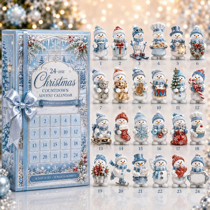 🎄 24-Day Christmas Countdown Advent Calendar – Snowman Christmas Series