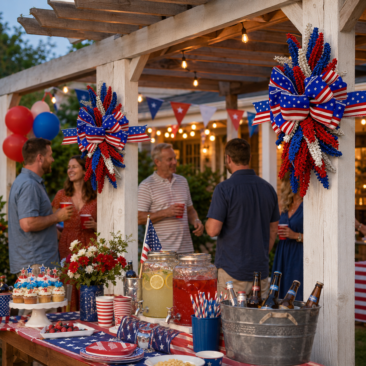 Last Day Promotion! 🔥Patriotic Bow Hanging Decoration