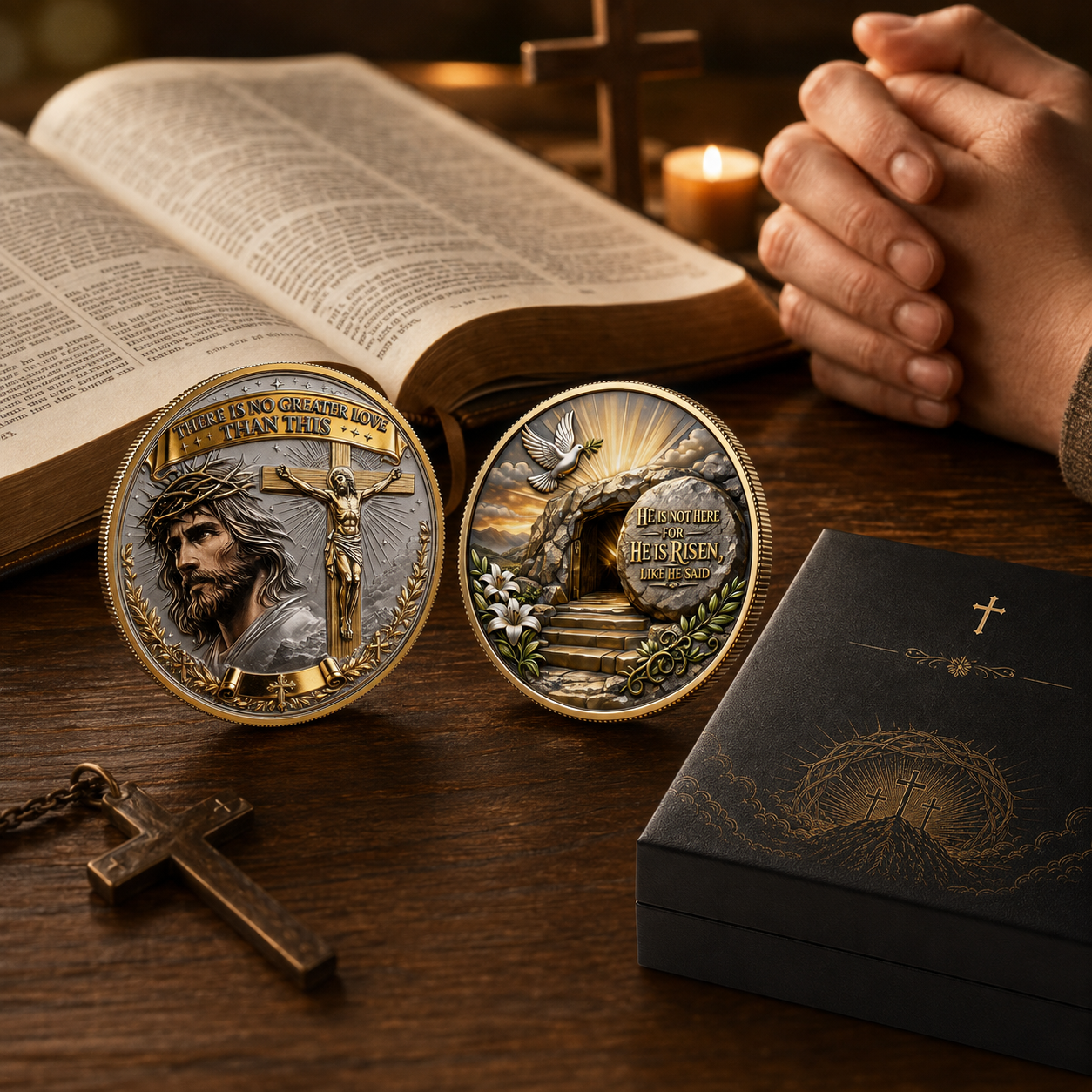 ✝️“No Greater Love” Resurrection Commemorative Coin