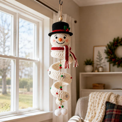 🔥Most Popular in 2026🔥Crochet Snowman Spiral Oranment DIY Kit