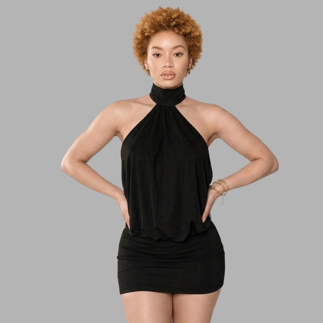HalterMuse Mini Dress