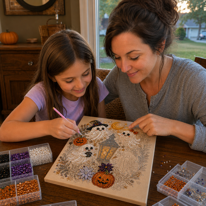 💥 Last Day 49% OFF – 👻✨ Halloween Pearl Art DIY Kit --📦Free Shipping