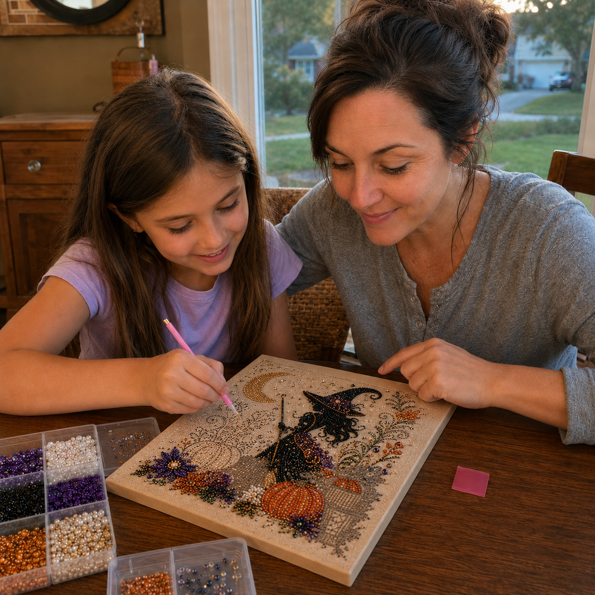 💥 Last Day 49% OFF – 👻✨ Halloween Pearl Art DIY Kit --📦Free Shipping