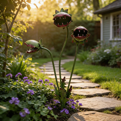 🔥Most Popular in 2026🔥Whimsical Metal Carnivorous Plant Garden Stake
