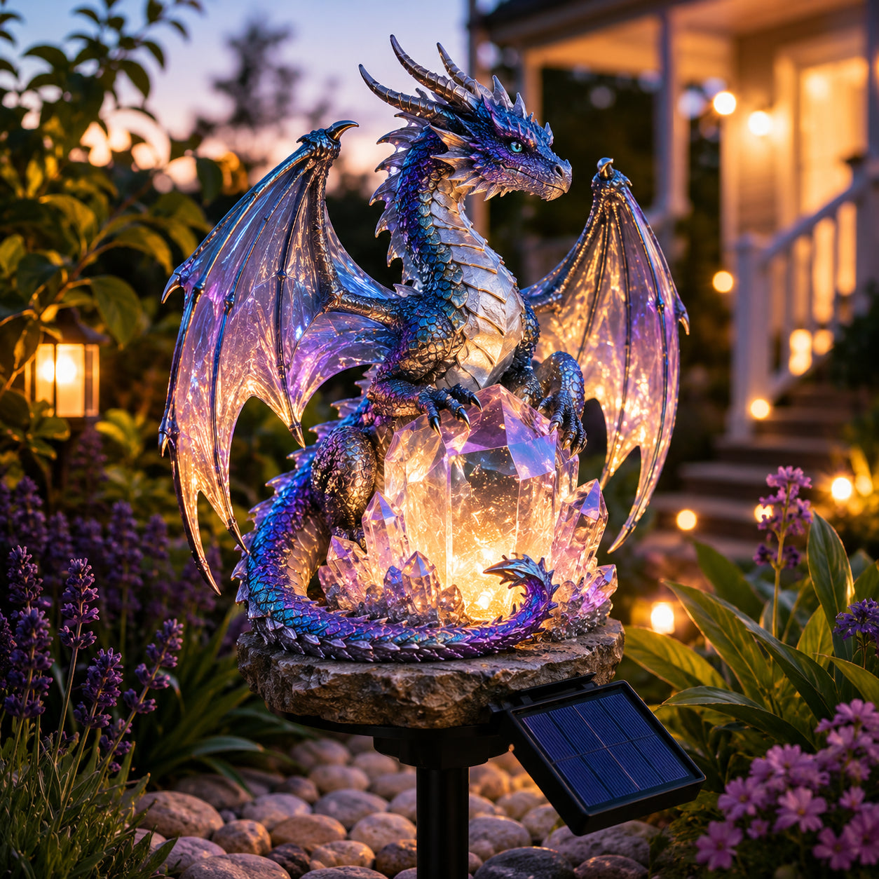 🔥✨Limit to Sale✨🔥Solar Dragon Crystal Garden Light – Glowing Fantasy Outdoor Yard Decor with Solar Panel