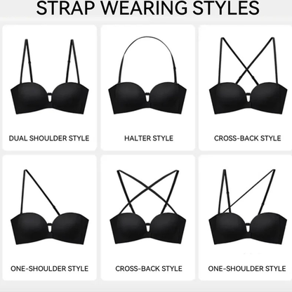 Convertible Front-Closure Push-Up Bra