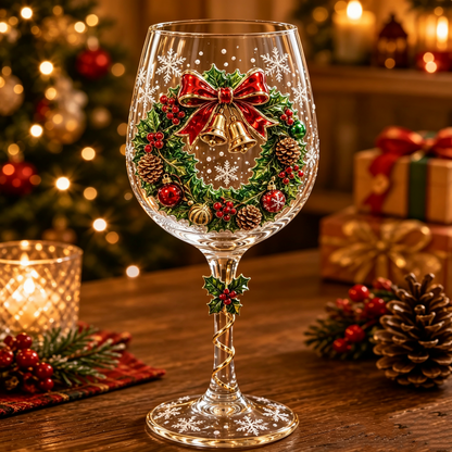 🎁Christmas Wine Glass Collection Gift Box Set✨& Free Shipping