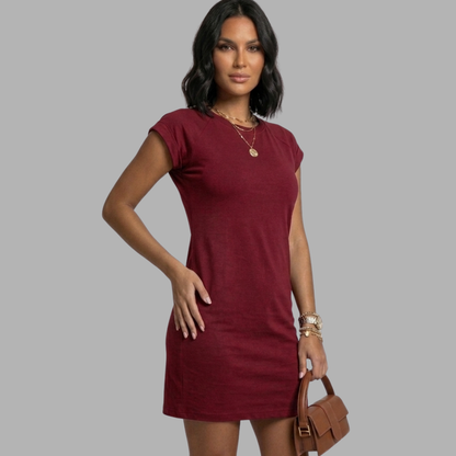 Minimalist Loose-Fit Mini Dress