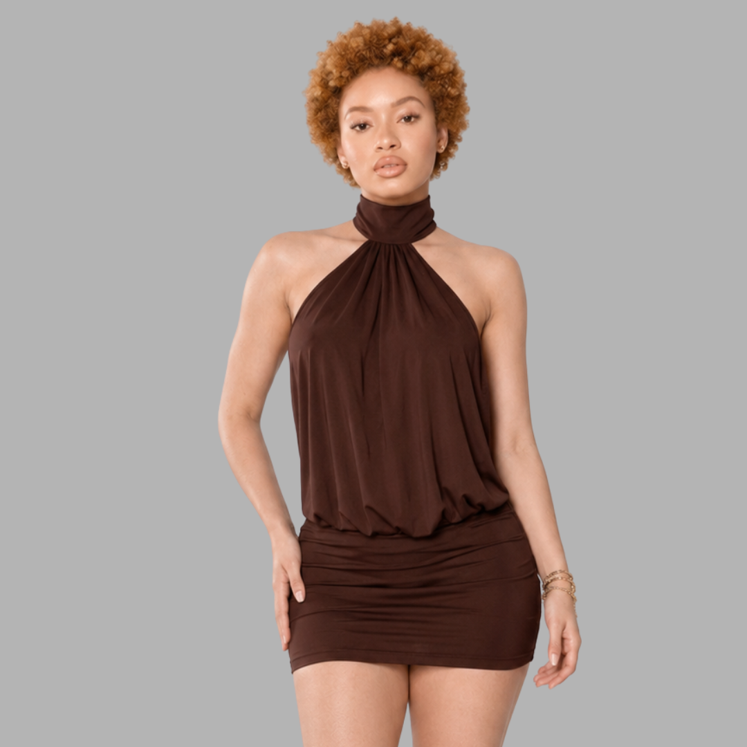 HalterMuse Mini Dress