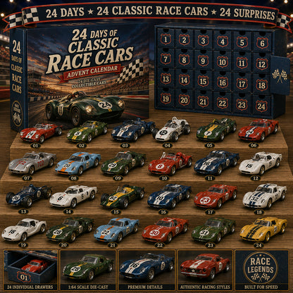 🏁🚗24 Days of American Car Legends Advent Calendar – 24 Die-Cast Collectibles