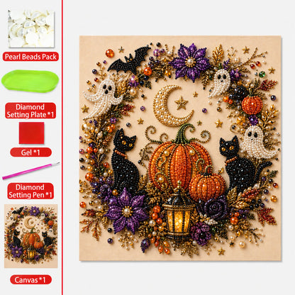 💥 Last Day 49% OFF – 👻✨ Halloween Pearl Art DIY Kit --📦Free Shipping