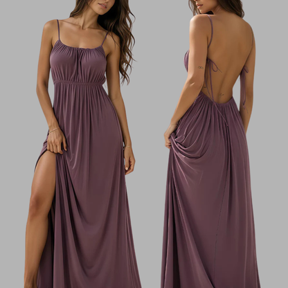 Drawstring Loose Cami Maxi Dress