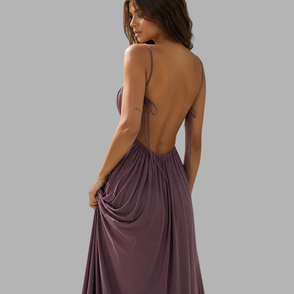 Drawstring Loose Cami Maxi Dress