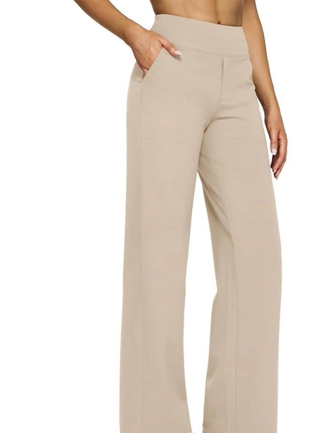 🌞Summer Hot Sale🔥Loose High-Waist Business Casual Pants Yoga Pants