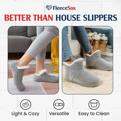 🧦 Fleece-Lined Non-Slip Thermal Slipper Socks – Cozy Warm Indoor Socks