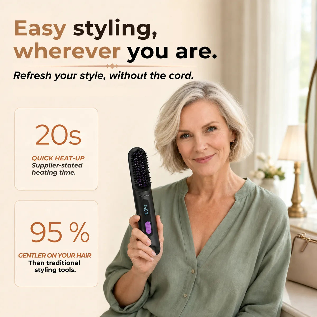 Cordless LiftBrush Pro styling