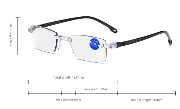 👓🌄 【Co-Created by Designers】Gypsophila Smart Zoom and Color-Changing Reading Glassesar Viewing