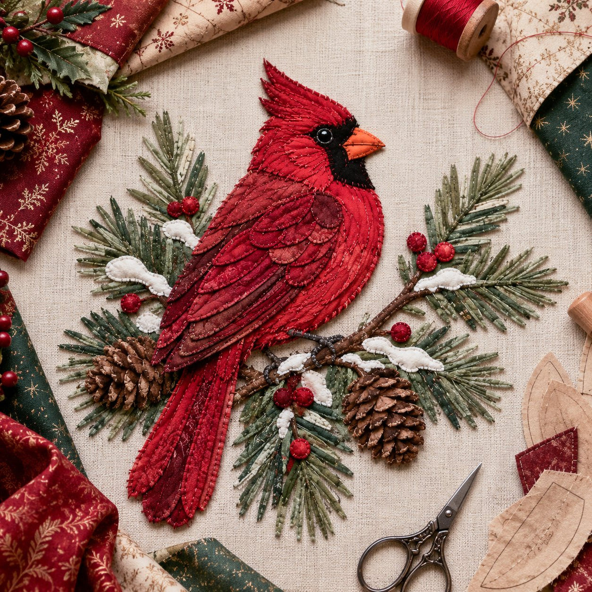 🔥Most Popular in 2026🔥🎅Christmas Patchwork Fabric DIY Decor Kit