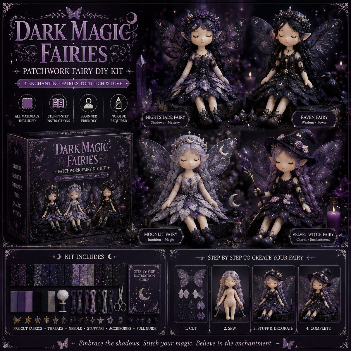 🔥Most Popular in 2026🔥Fairy Patchwork DIY Collection