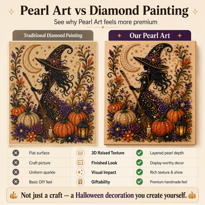 💥 Last Day 49% OFF – 👻✨ Halloween Pearl Art DIY Kit --📦Free Shipping