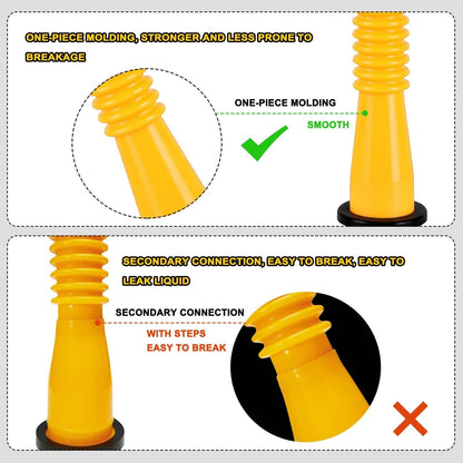 🔥 Upgraded Replacement Gas Can Spout with Flexible Nozzle, Fit for Most 1/2/5/10 Gal Can
