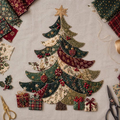 🔥Most Popular in 2026🔥🎅Christmas Patchwork Fabric DIY Decor Kit