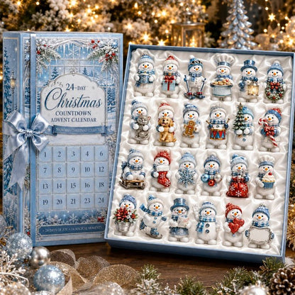 🎄 24-Day Christmas Countdown Advent Calendar – Snowman Christmas Series