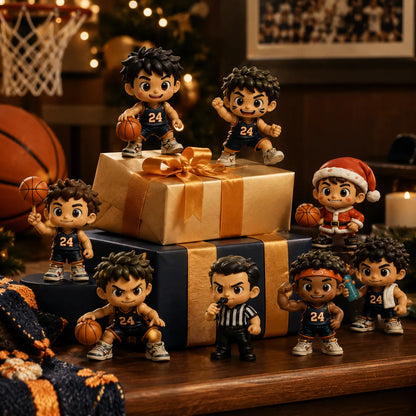 🏀 24-Day Basketball Christmas Advent Calendar | 24 Unique Collectible Basketball Figures for Daily Surprises, Team Building & Holiday Display 🎄✨