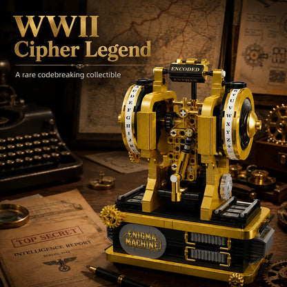 🔥✨Most Popular in 2026✨🔥🛡️WWII Enigma Machine Mechanical Building Block Model