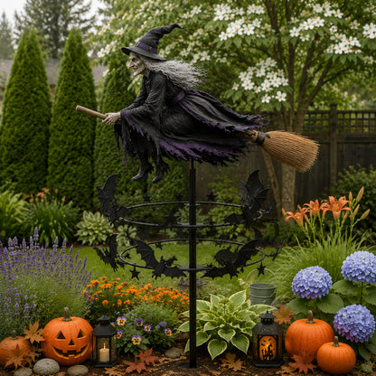 🔥49% Off Last Day -Halloween Early Bird Special🧙‍♀️ The Enchanted Witch Garden Wind Spinner