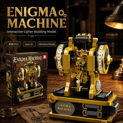 🔥✨Most Popular in 2026✨🔥🛡️WWII Enigma Machine Mechanical Building Block Model