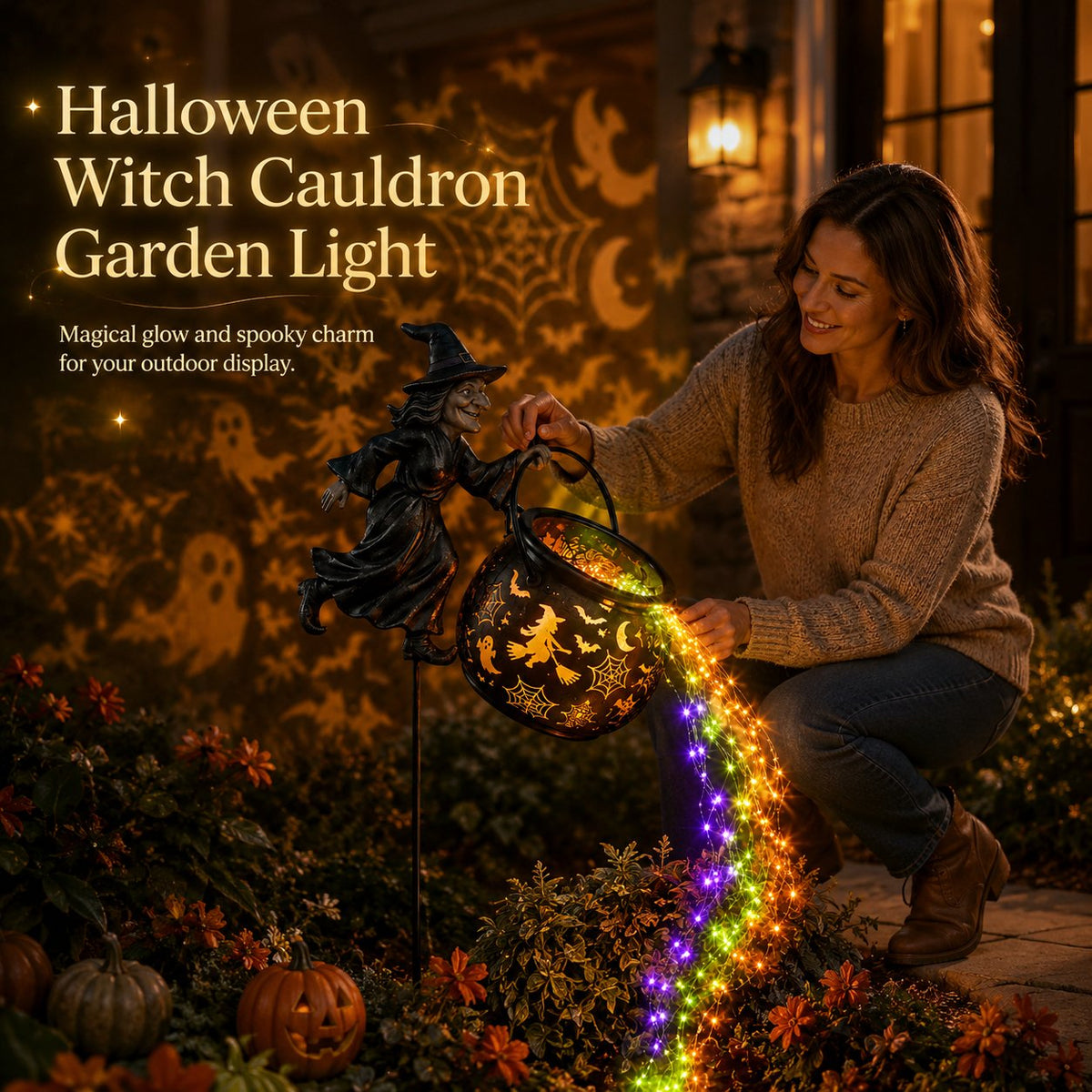Halloween Witch Cauldron Garden Light🧙‍♀️