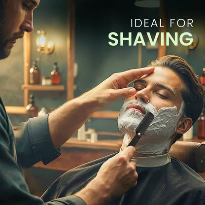 🔥LAST DAY 55% OFF - Professional Straight Razor for Men - Barber Edge Kit (100 Blades Included)