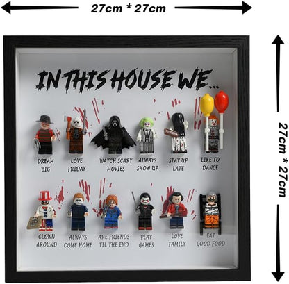 🔥Most Popular in 2026🔥In This House We… Horror Gift Frame | Halloween Scary Movie Personalised Gift 12