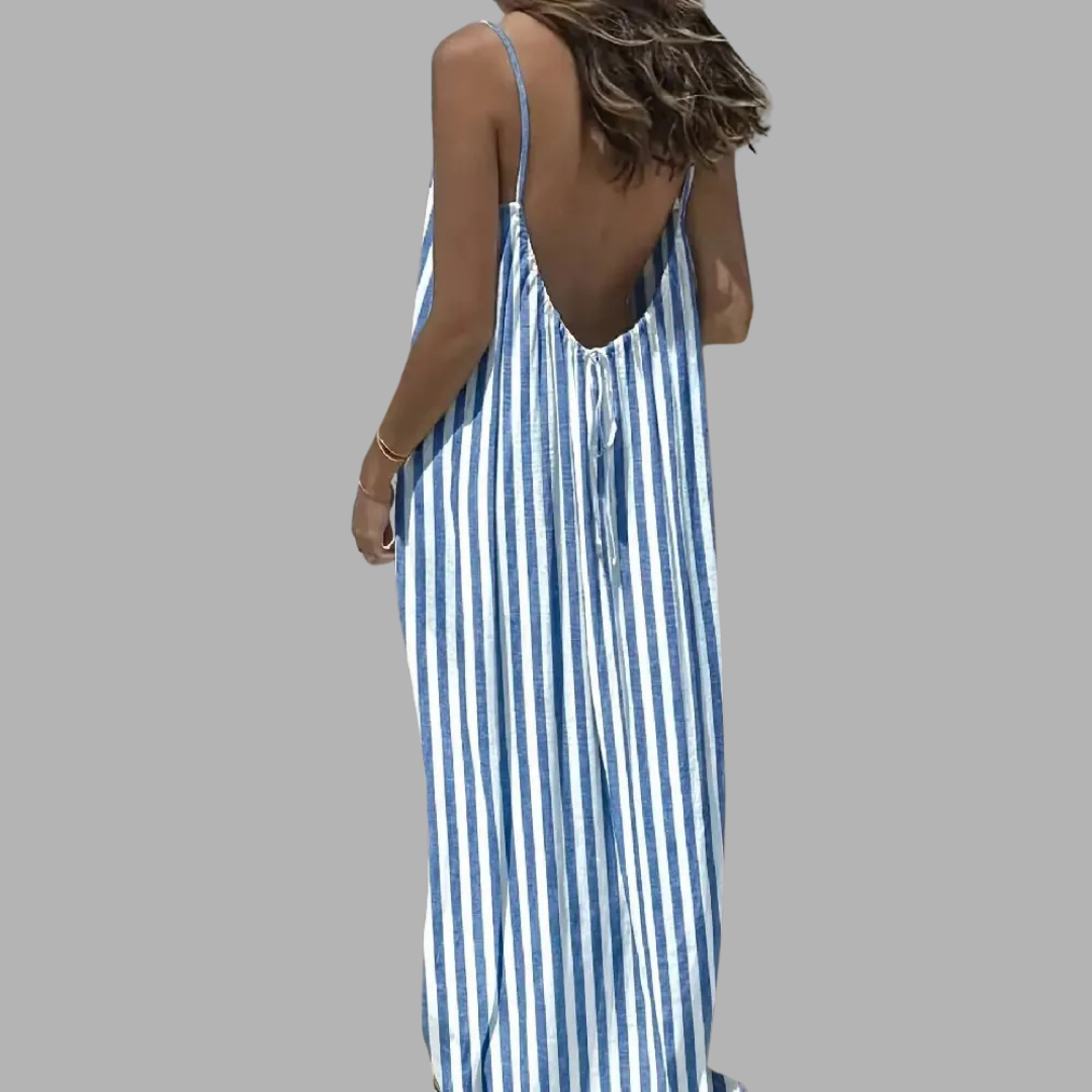 Elegant Relaxed Waist Maxi Dress