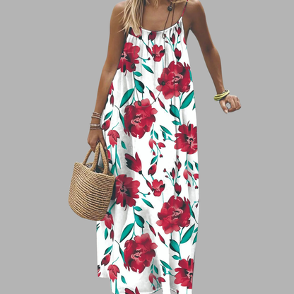 Elegant Relaxed Waist Maxi Dress