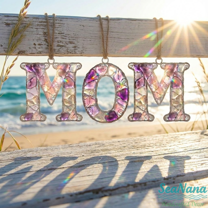 🌊 Handcrafted Wire-Wrapped Sea Glass Letter Ornament: More Than a Last Name, It's a Blessing