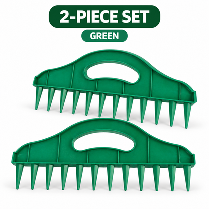 🏡 2-Pack Garden Seed Spacing Tool – Multi-Row Soil Dibbler & Furrow Maker