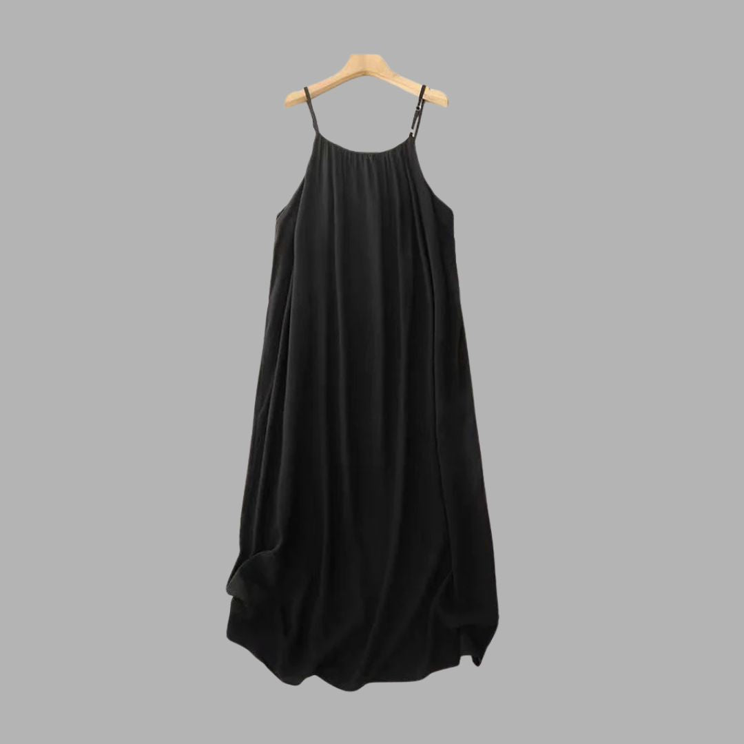 Elegant Relaxed Waist Maxi Dress